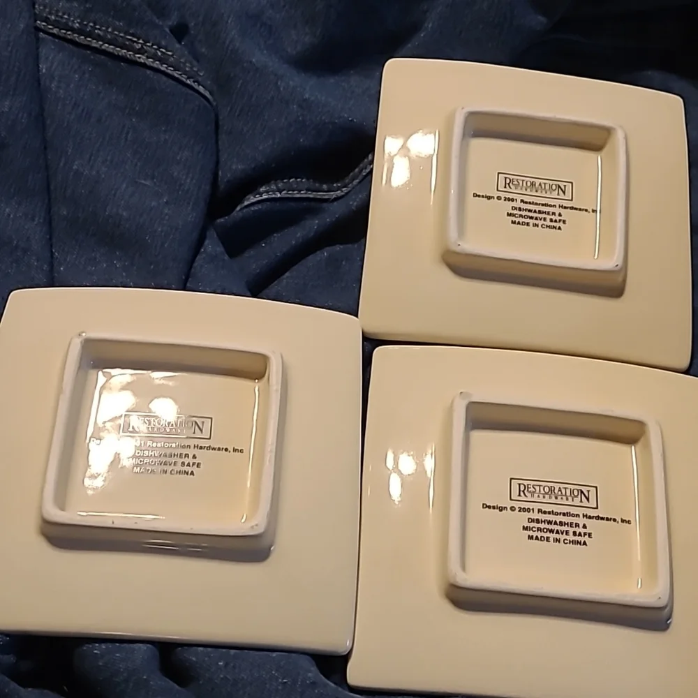 Restoration Hardware appetizer plates & assessories